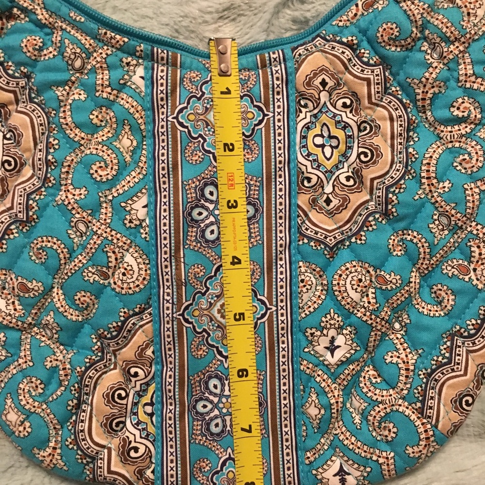 Vera Bradley Totally Turquoise small purse - Picture 8 of 11